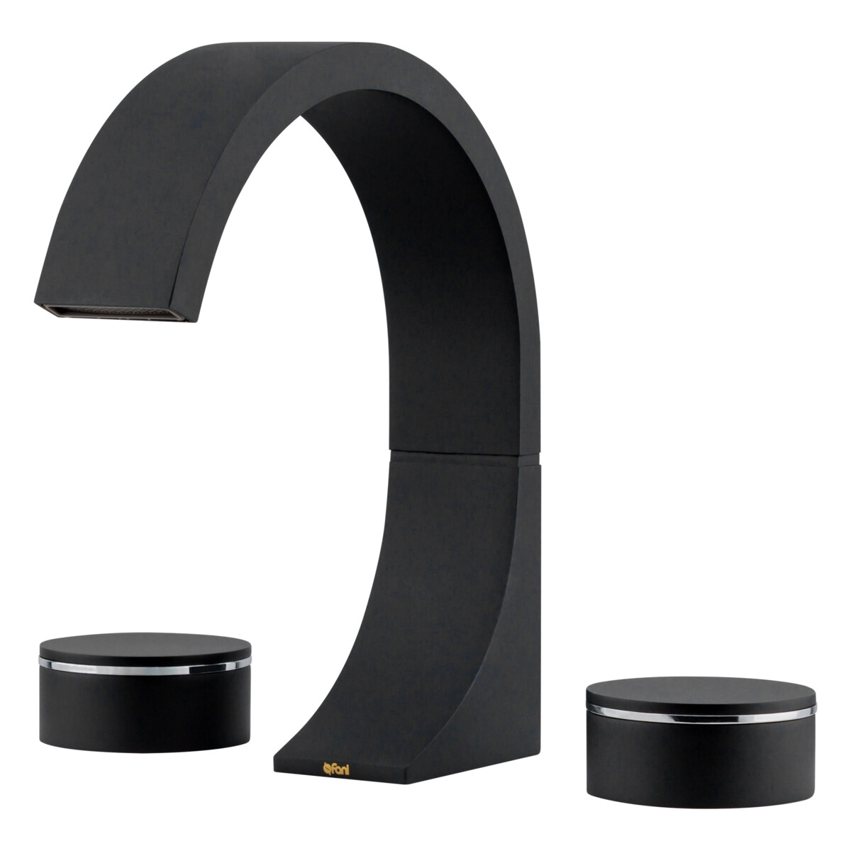 Misturador De Mesa Para Banheiro E Lavabo Preto Fosco Fani Elo 1877 Bk480 Dn 15 1/2