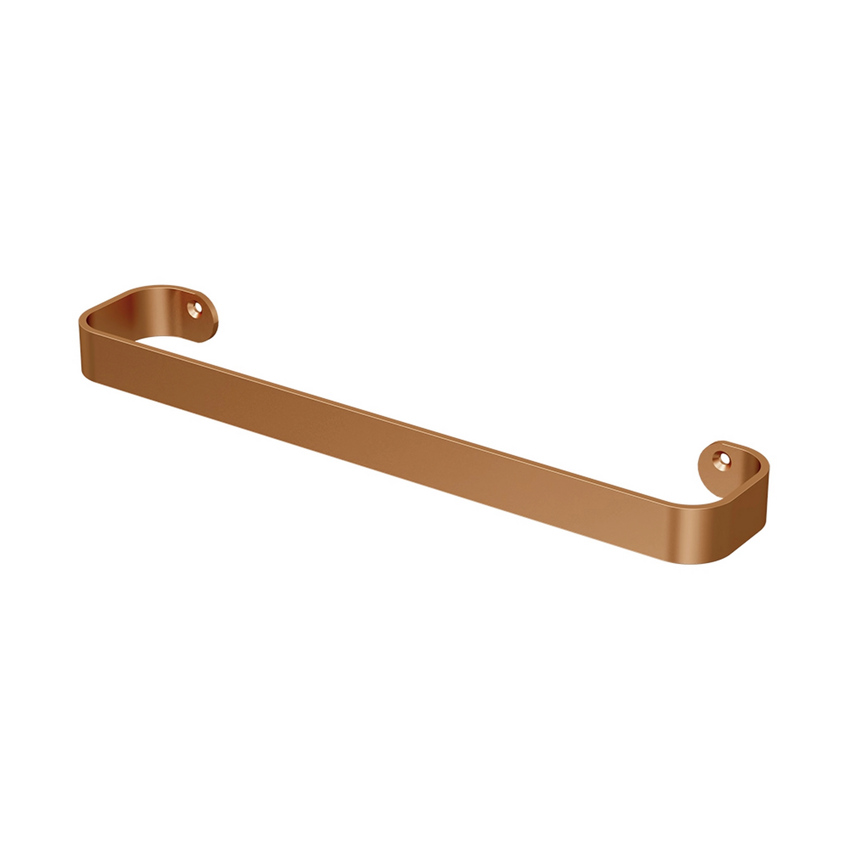 Porta Toalha Reto Curto 30 Cm Soft Rose Gold Fani