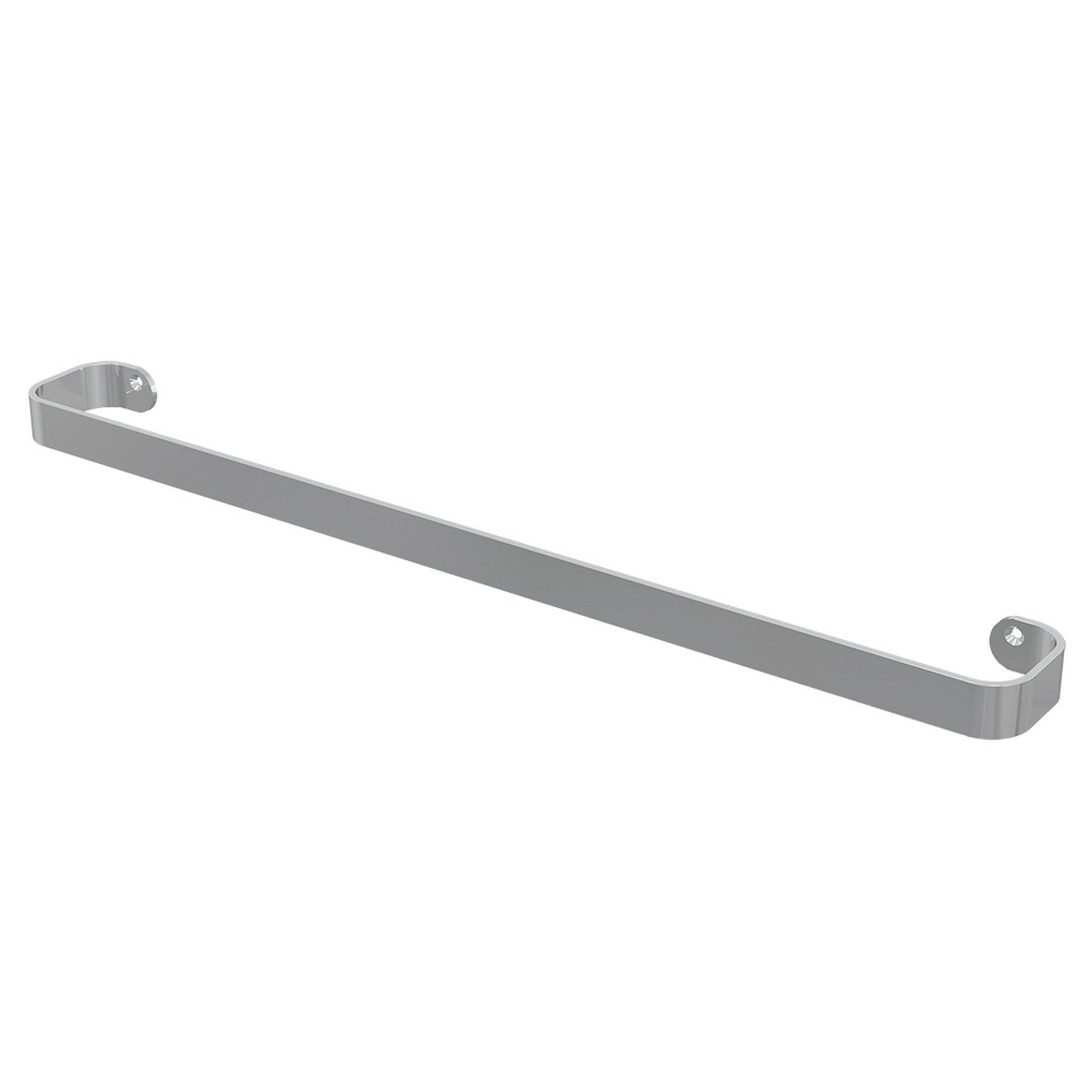 Porta Toalha Cromado Reto Para Banheiro E Lavabo Fani Soft 4400 C195