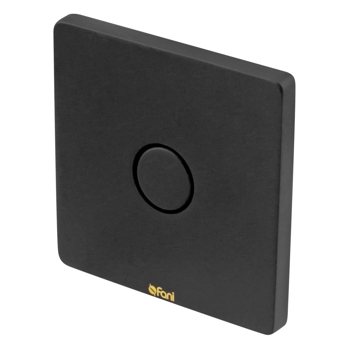 Acabamento Para Válvula De Descarga Preto Fosco Quadrado Fani 590 Bk