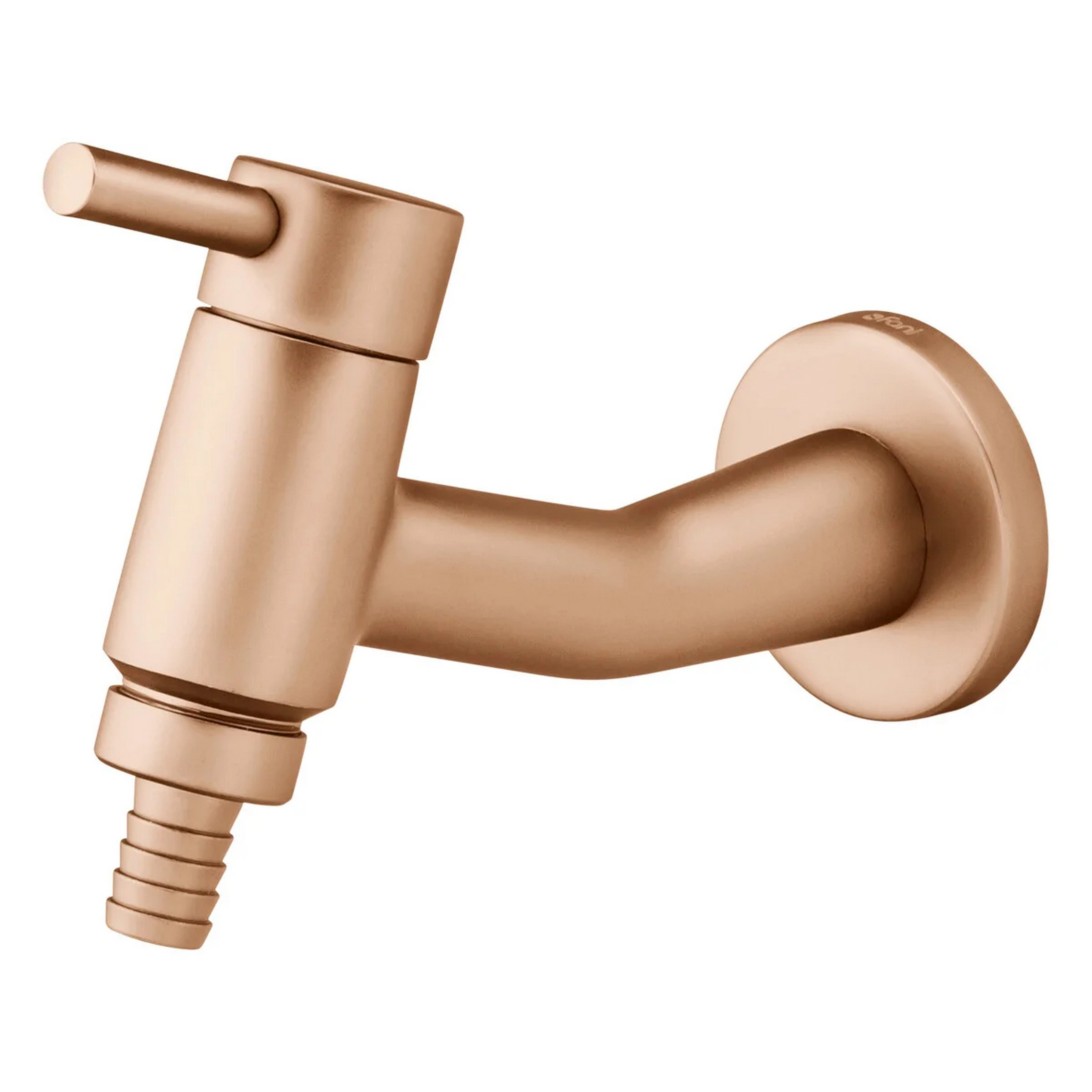Torneira De Parede Champanhe Com Adaptador Para Mangueira Para área De Serviço Fani Slim 1149 Ch95 D