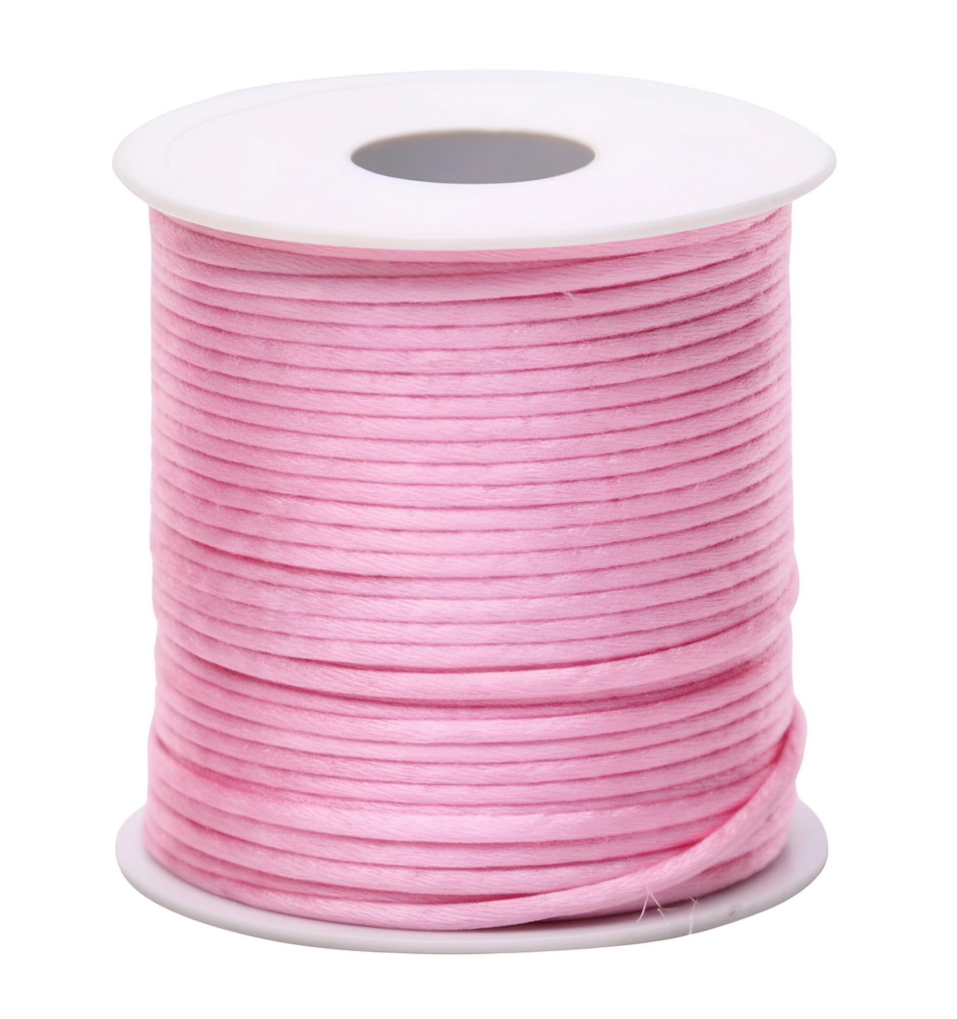 Cordao Cetim Rabo Rato Rosa 1mmx100m Global Master