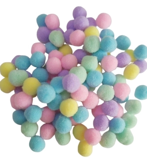Pompom Candy Sortido 10mm C/100un