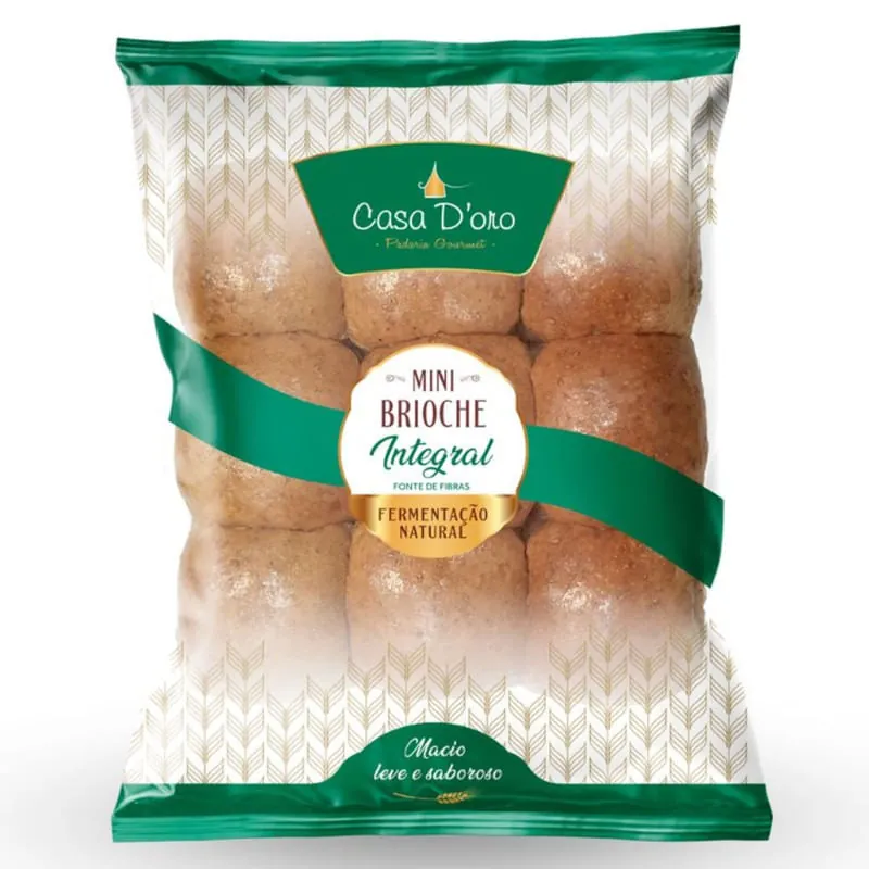 Pão Brioche Integral Kids Casa D'oro Pacote 270g