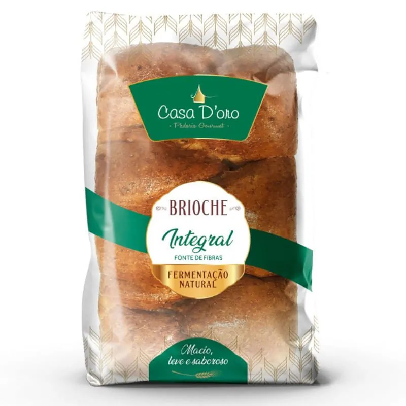Pão Brioche Integral Family Casa D'oro Pacote 300g
