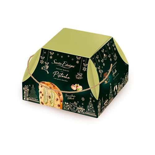Panettone Santa Edwiges Gotas Choc Rech Pistache 800g