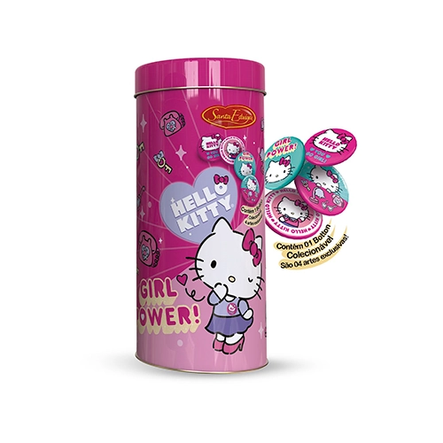Bisc.sta Edwirges Hello Kitty Porta Lapis Leite Lt.100g