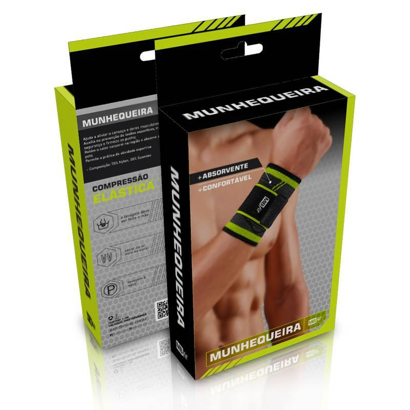 Munhequeira Elastica Velcro Gb57231 Milenio