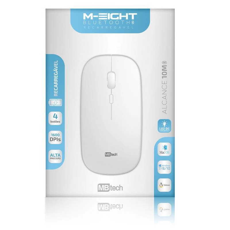 Mouse Optico Recarregavel Bluetooth Gb54429 Milenio