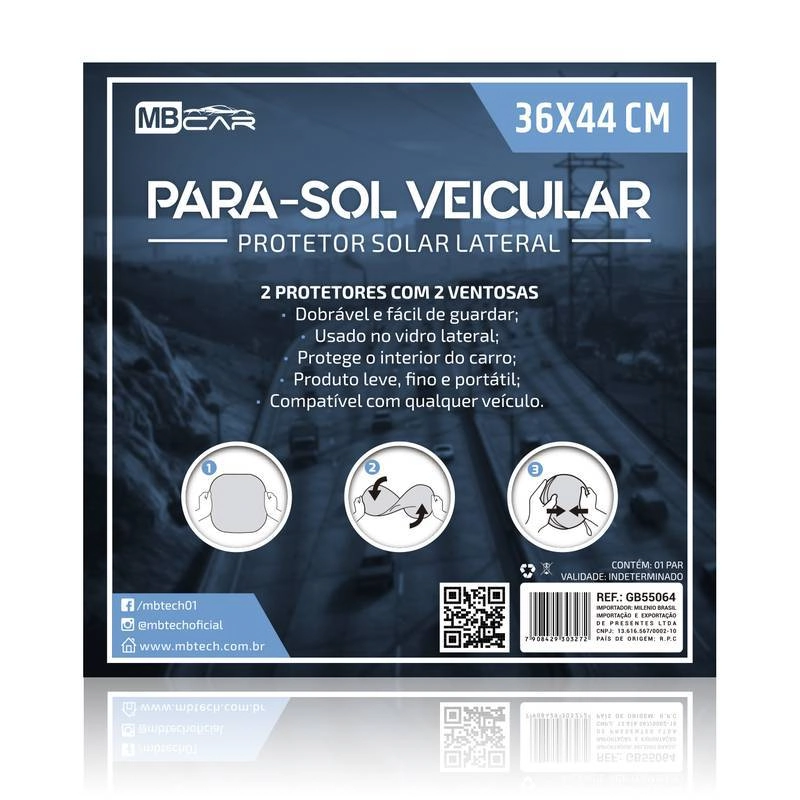 Protetor Solar Janelas Gb55064 Milenio