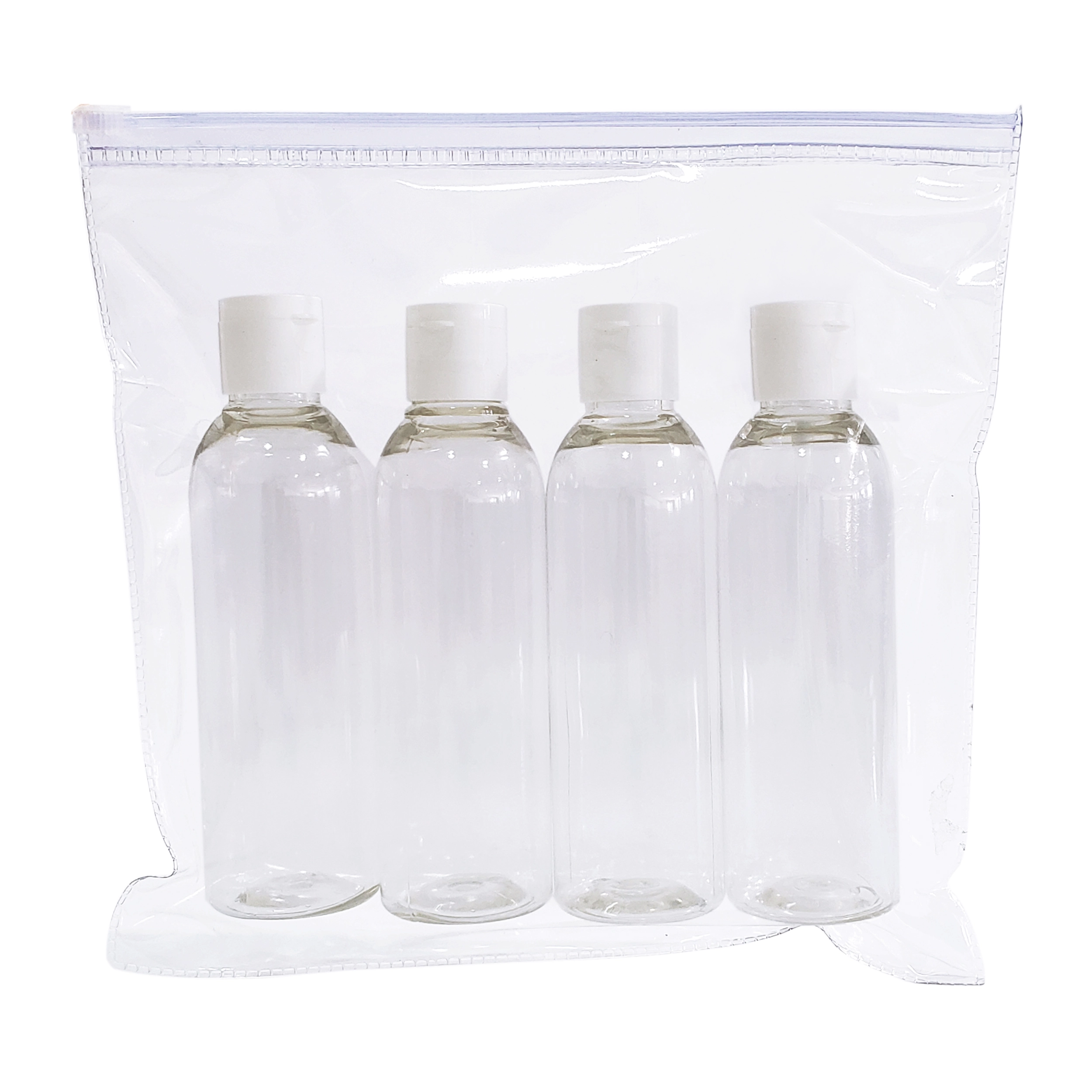 2 Kit Viagem 4 Frasco Shampoo Creme Sabonete Ft 100ml