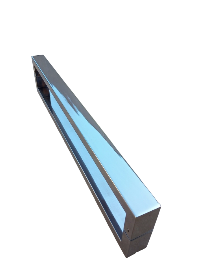 Puxador Inox Polido 5cm X 2cm - Portas Madeira/vidro/esquadrias - 1020mm X 1000mm