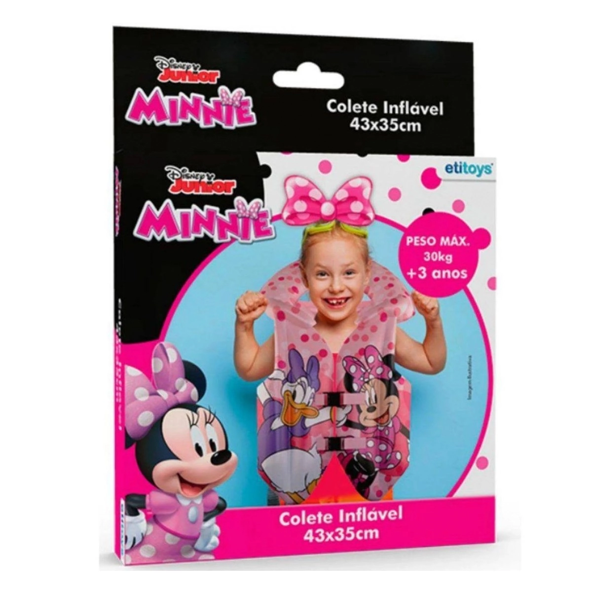 Colete Infantil Minnie 43x35cm Dyin 206 Etilux