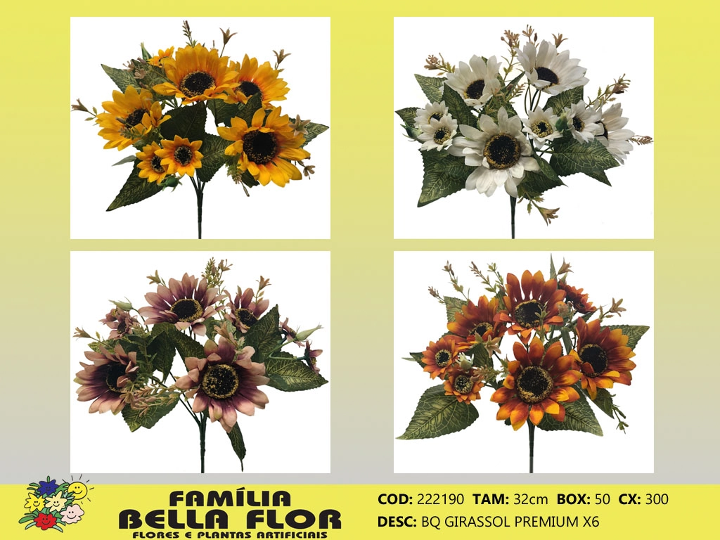 Buque Girassol Premium X6 222190 Bella Flor