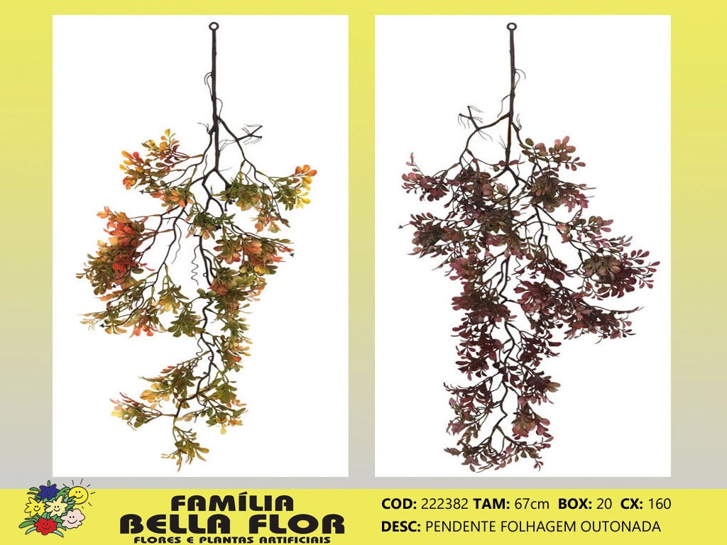Pendente Folhagem Outonada 222382 Bella Flor