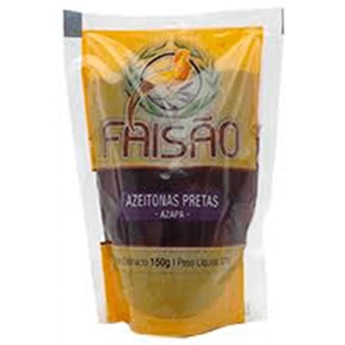 Azeitona Preta Faisao Azapa 150g C/caroco Sc