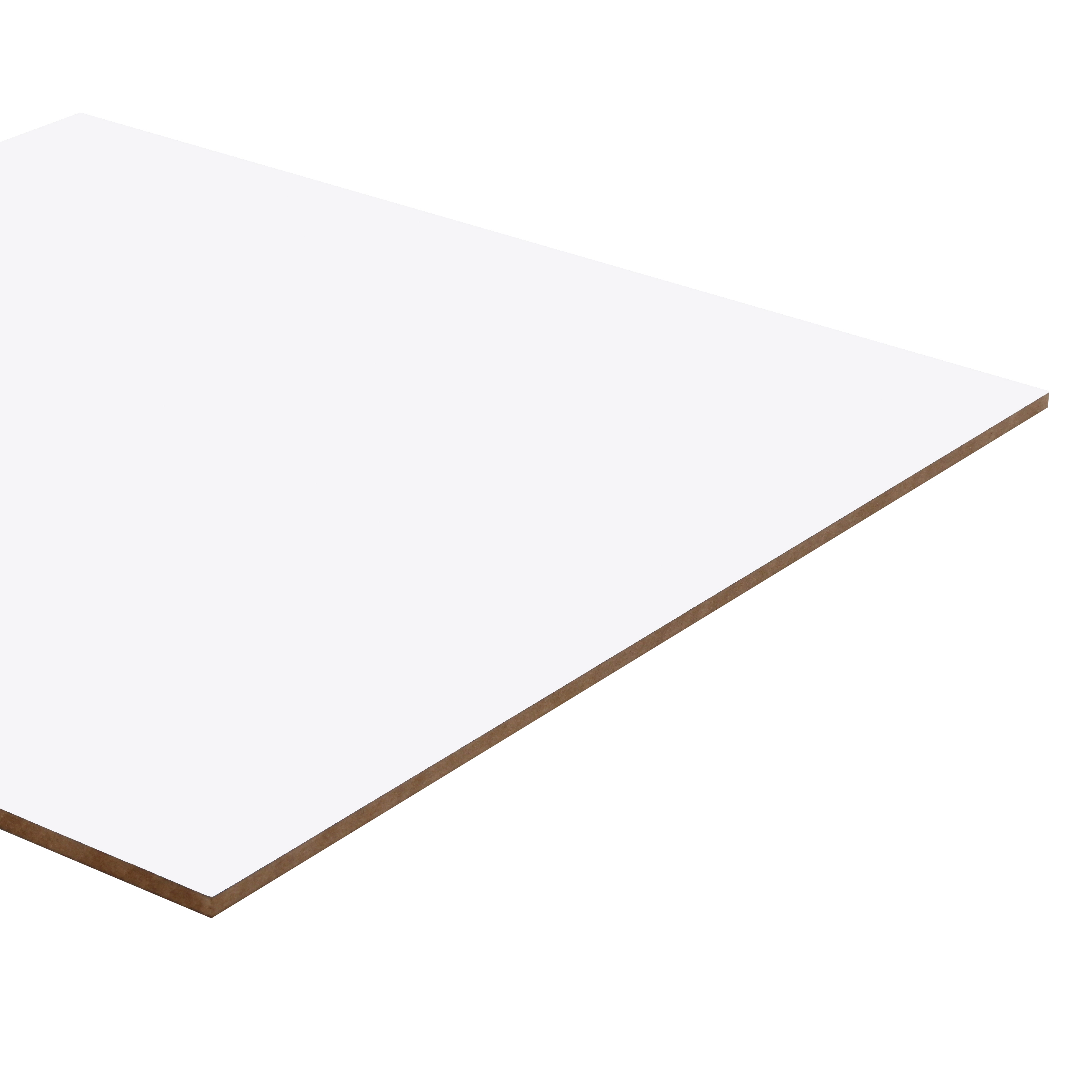Painel de Madeira MDF para Revestimento 1,5mm Branco Neve 30x90cm Eucatex