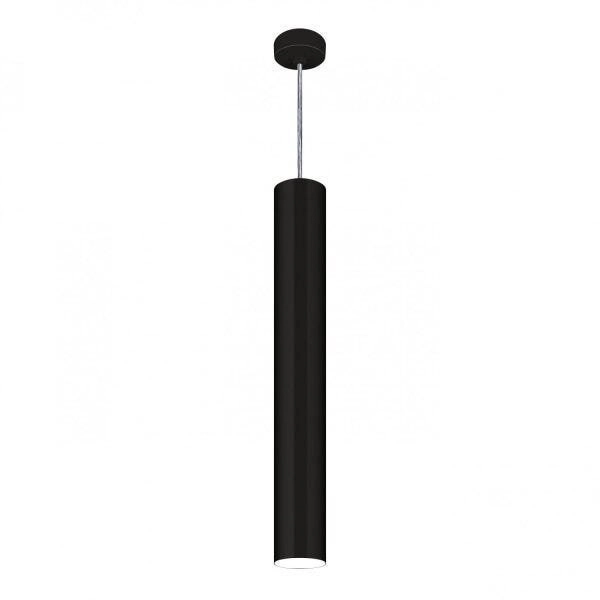 Pendente Viena Tubo 60cm Woods Preto Micro
