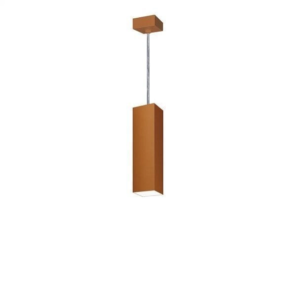 Pendente Viena Quadrado 30cm Woods Cobre Fosco