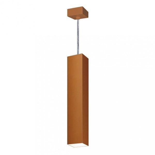 Pendente Viena Quadrado 45cm Woods Cobre Fosco