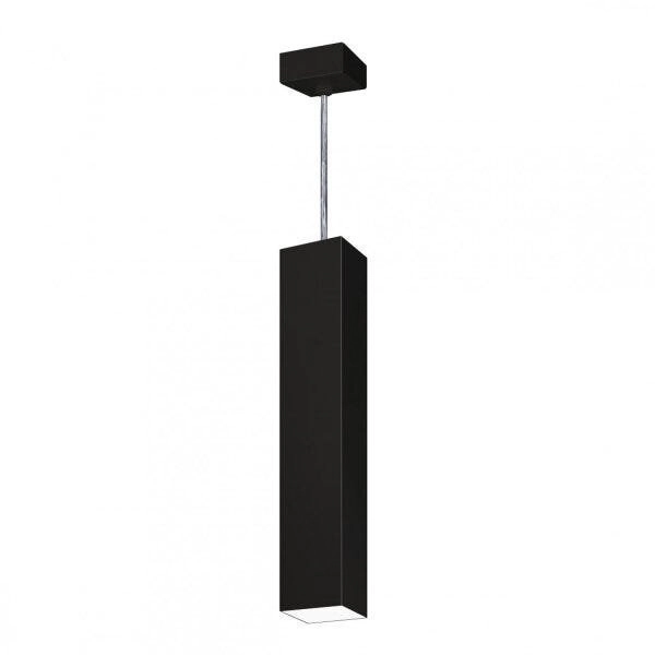 Pendente Viena Quadrado 45cm Woods Preto Micro