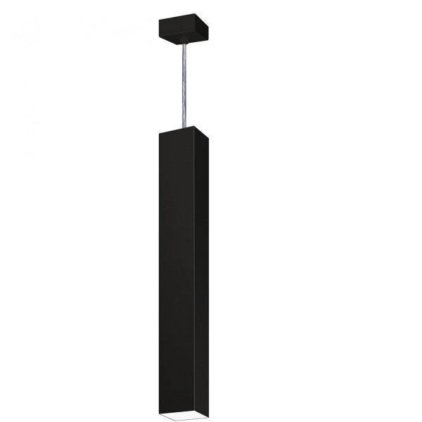 Pendente Viena Quadrado 60cm Woods Preto Fosco