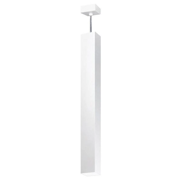 Pendente Viena Quadrado 90cm Woods Branco Brilho