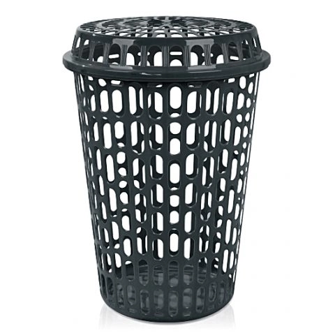 Cesto Telado C/tampa 60lt Preto 23484