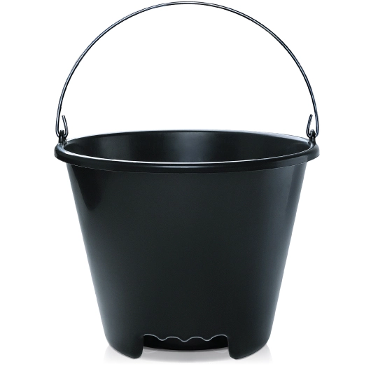 Balde de Concreto Preto 12L Arqplast