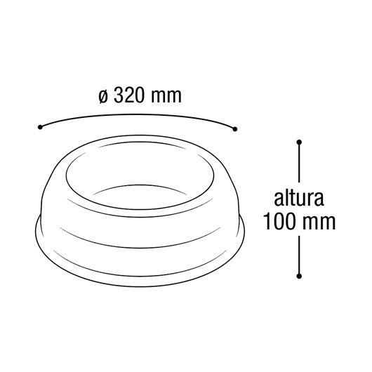 Comedouro Bokao 32x10 25270 Arqplast