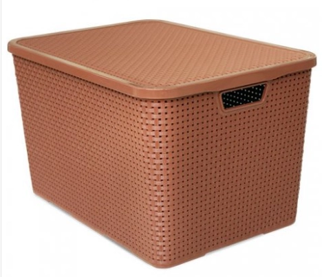 Organizador Rattan Tampa Marrom 40l 25602 Arqplast