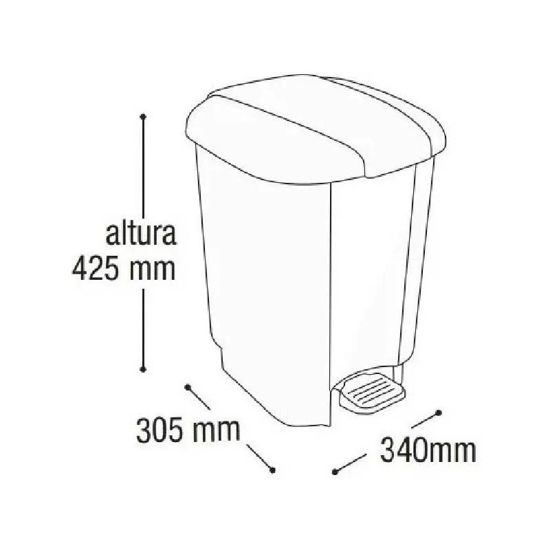 Cesto 21l C Pedal 25435 Arqplast