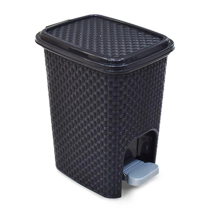 Lixeira Arqplast C/pedal Preta 7l