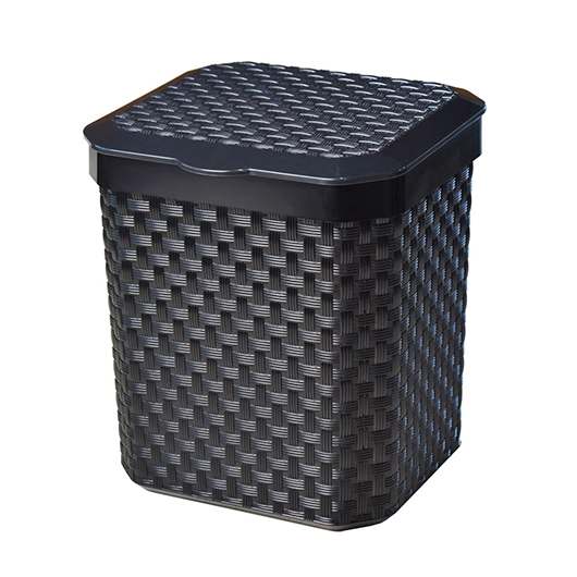Lixeira Pia Rattan Tpa Preta 5l 25809 Arqplast