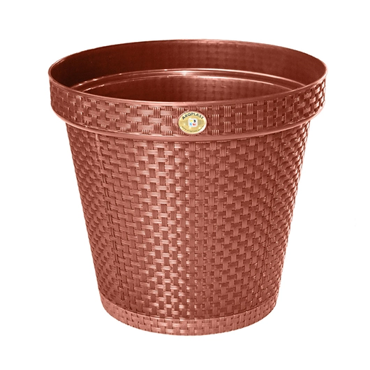 Vaso Redondo Rattan Terracota 20l 25823 Arqplast