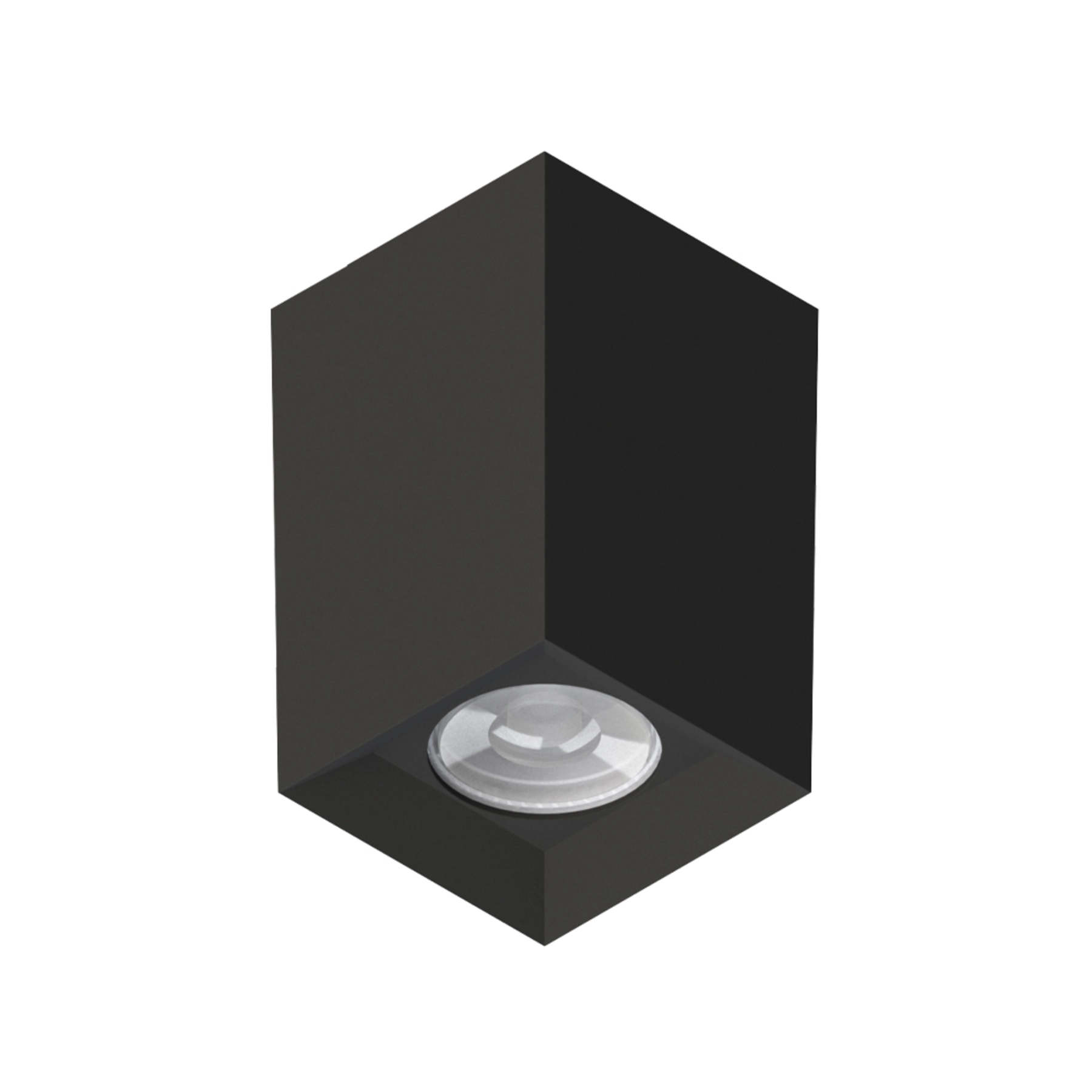 Spot de Sobrepor Quadrado Preto Recuado Tower Save Energy
