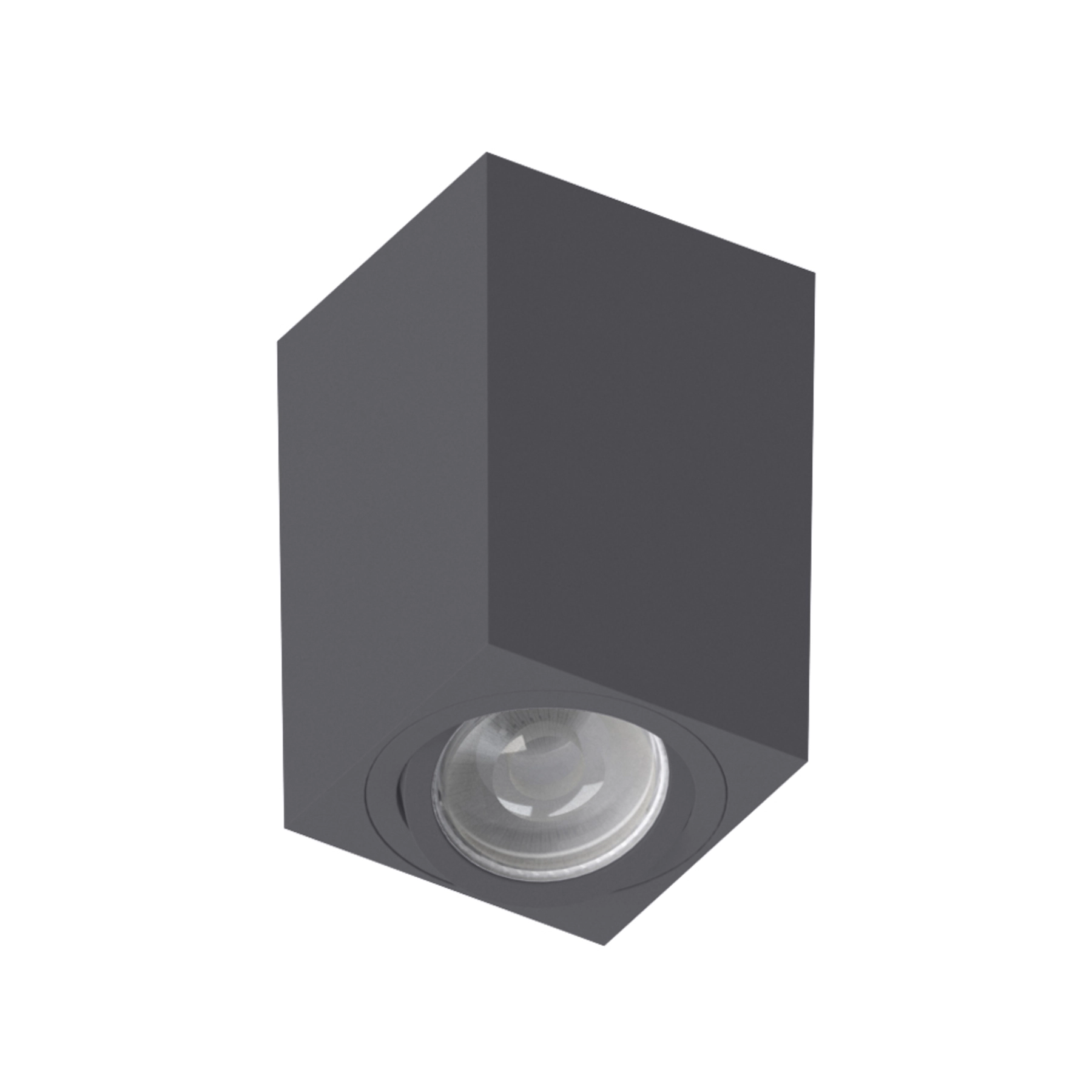 Spot de Sobrepor Quadrado Cinza Tower Dicroica Save Energy