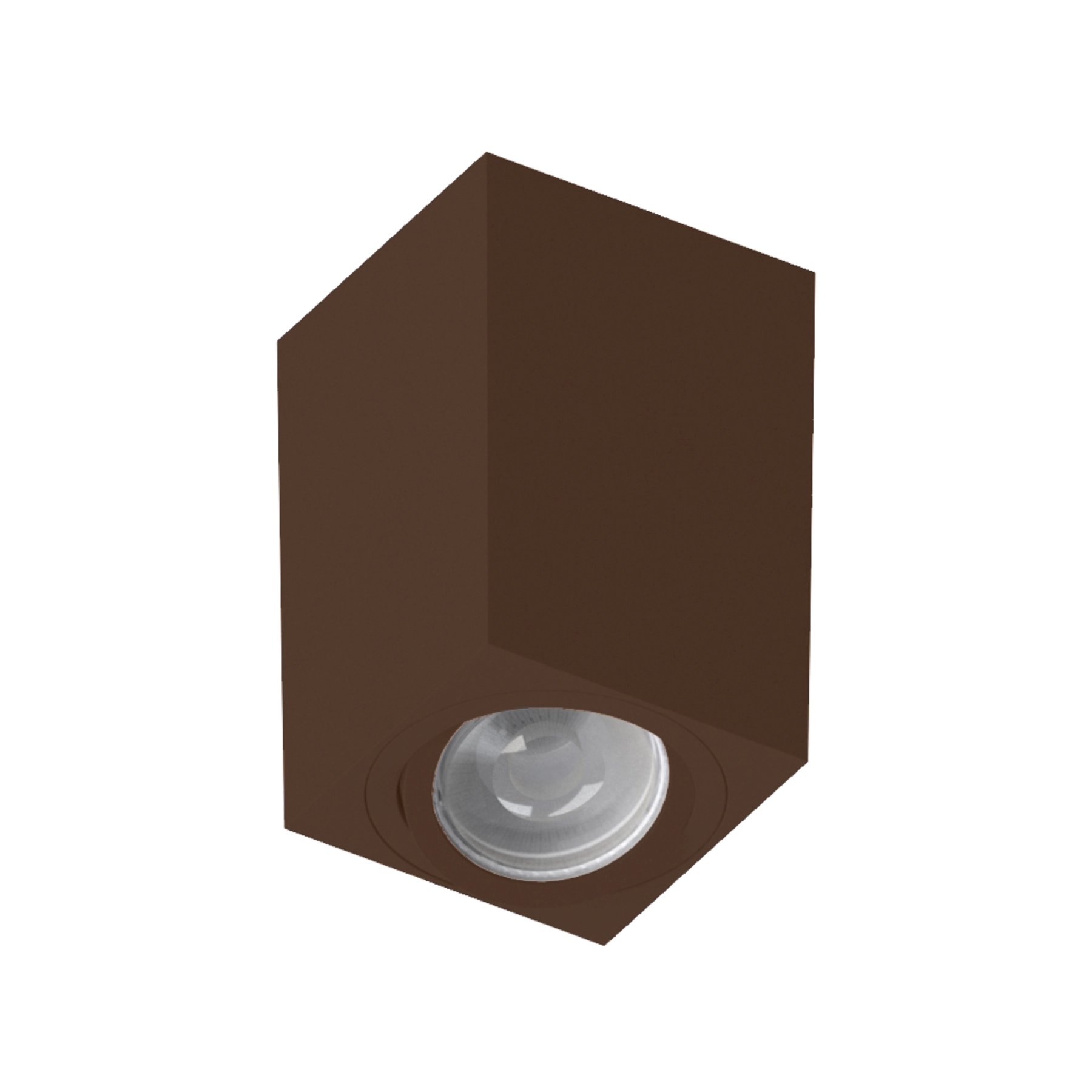 Spot de Sobrepor Quadrado Marrom Tower Dicroica Save Energy