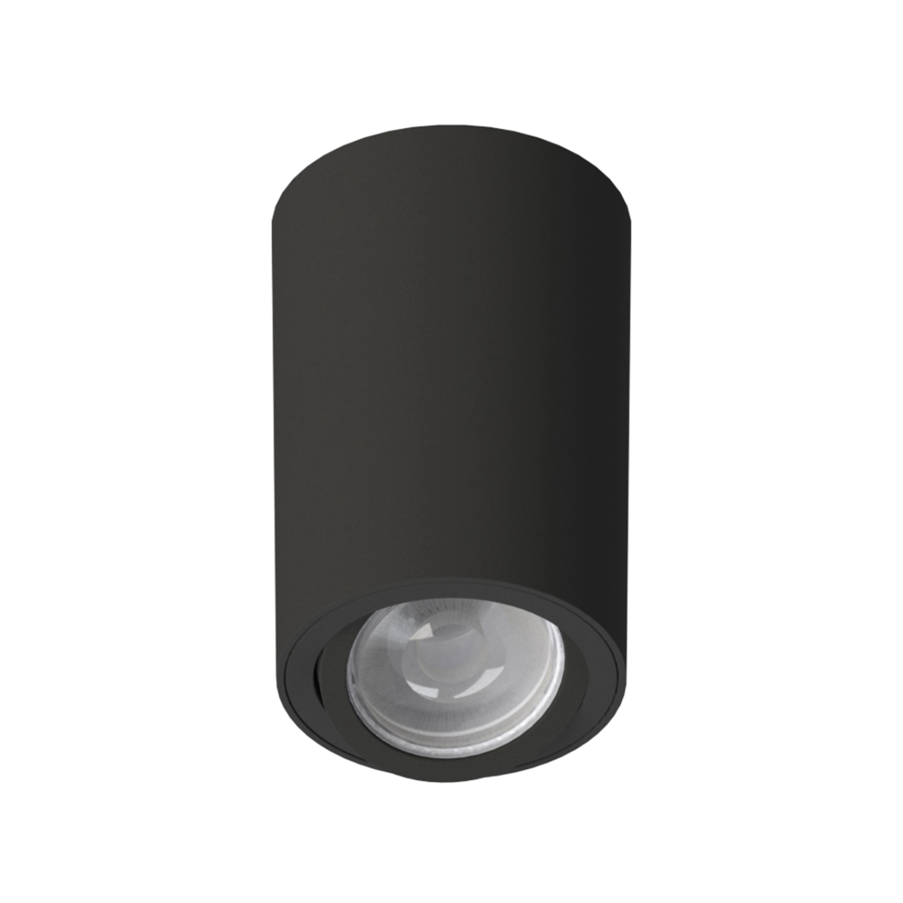 Spot de Sobrepor Redondo Preto Dicroica Tower Save Energy