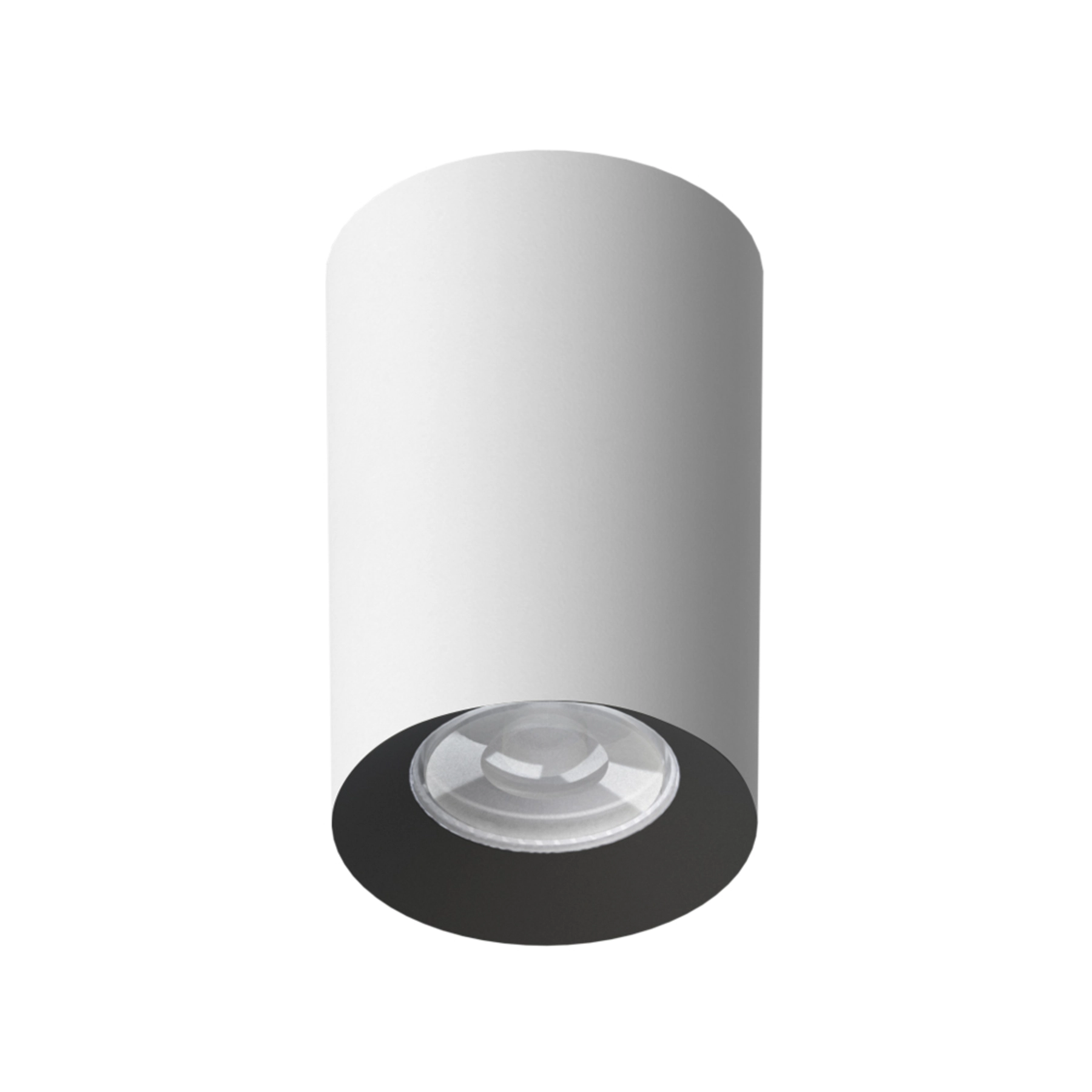 Spot de Sobrepor Redondo Branco Dicroica Recuo Preto Tower Save Energy