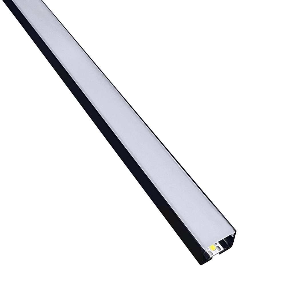 Perfil De Led De Sobrepor Save Energy Lls Flex Ii 2 Metros Led 5700k Preto {$observacao_cor}