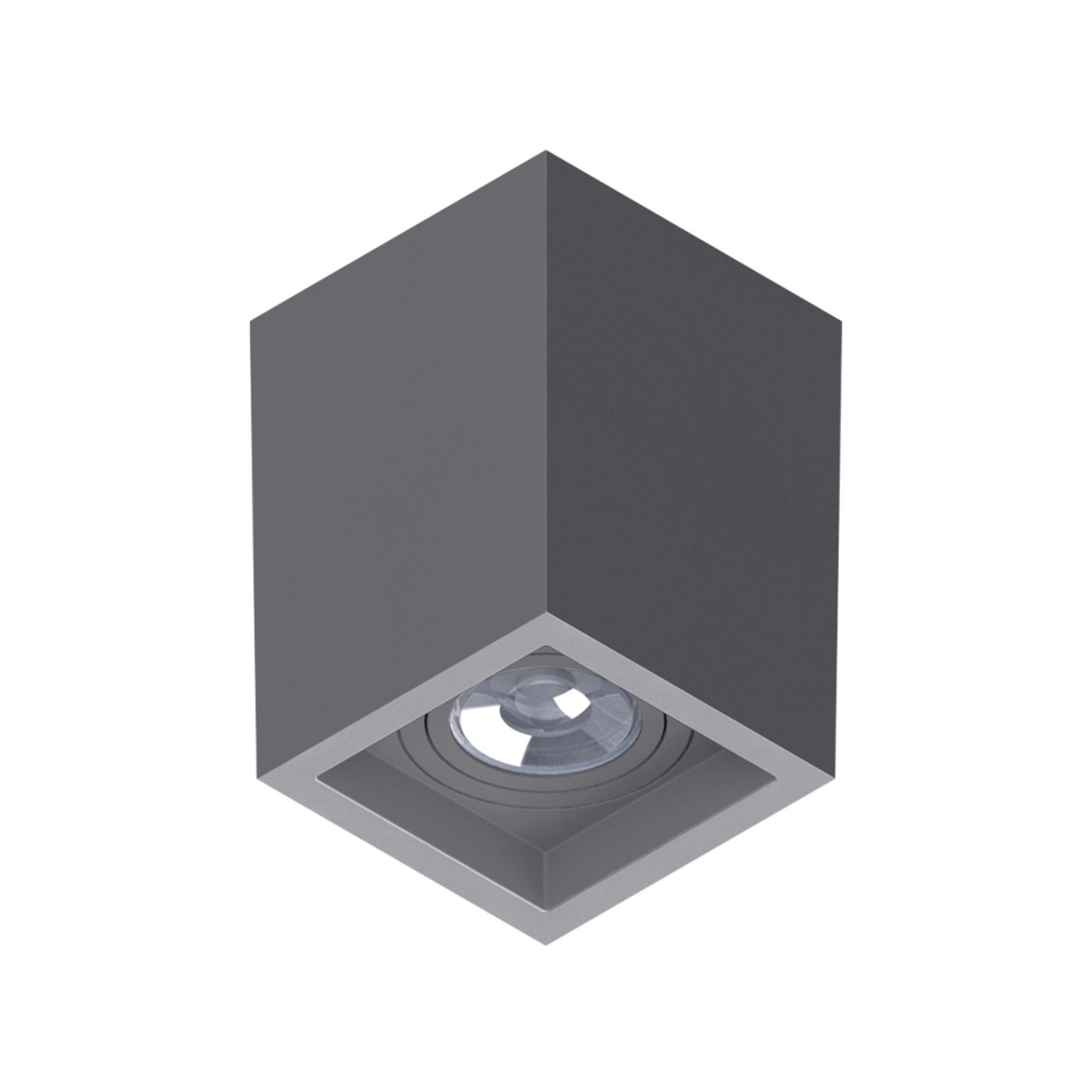 Spot de Sobrepor Quadrado Cinza Boxit AR111 Save Energy