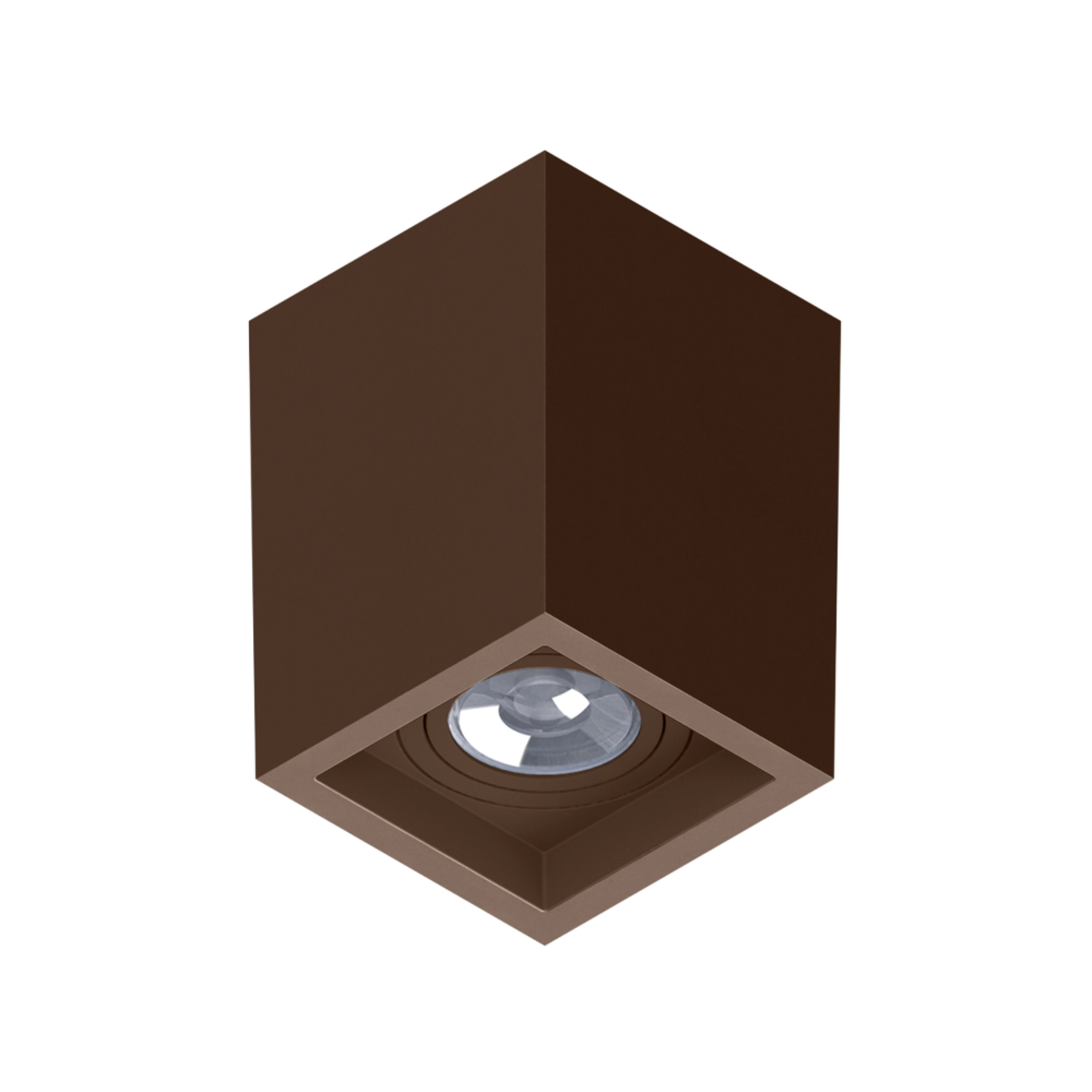 Spot de Sobrepor Quadrado Marrom Boxit AR111 Save Energy