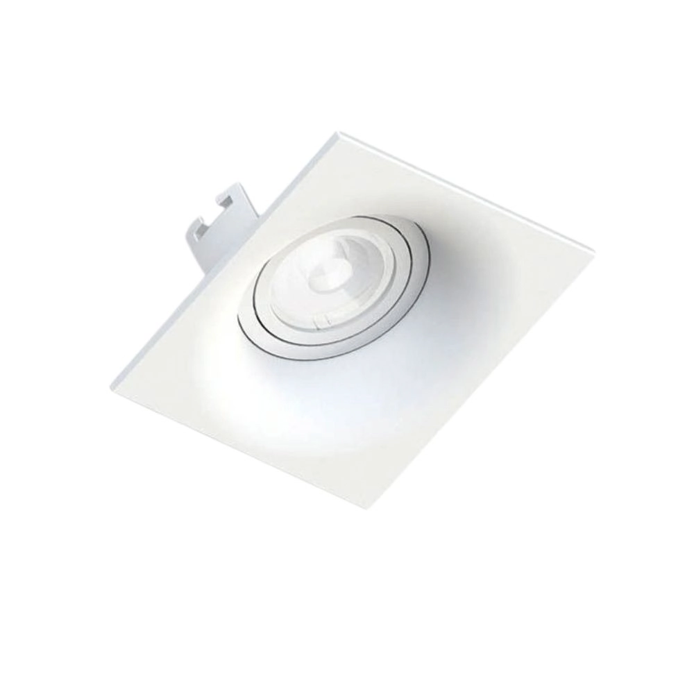 Kit 2 Spots Embutir Sand Mr16 Quadrado Branco Save Energy
