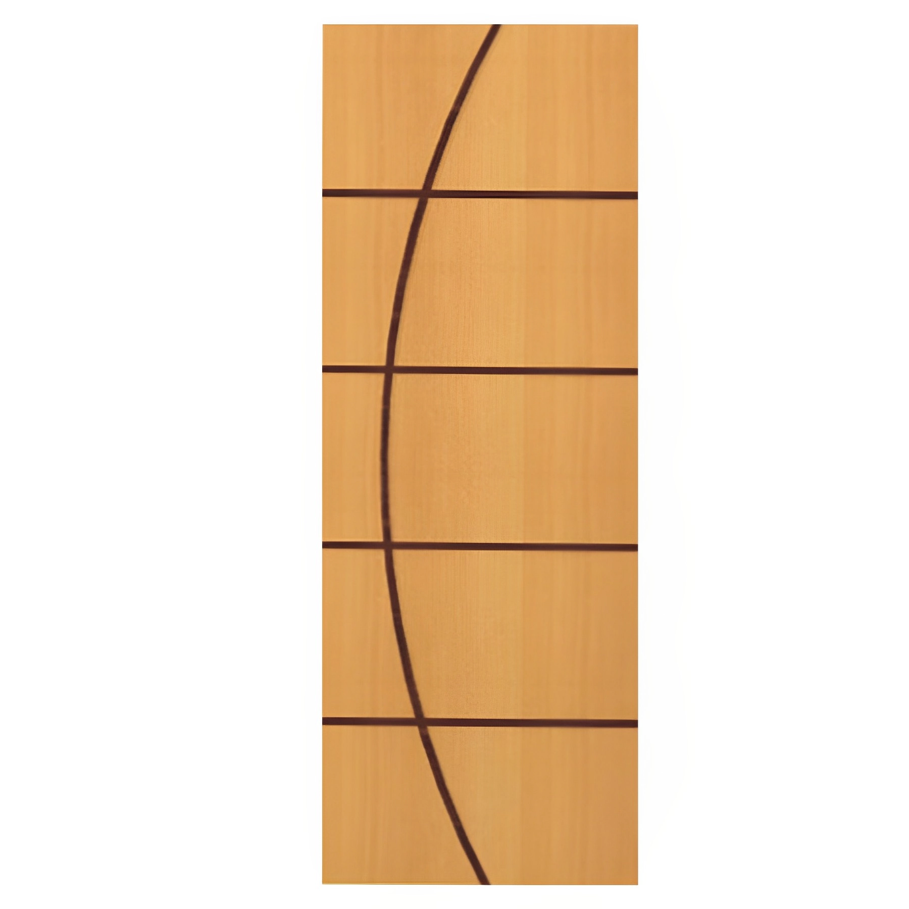 Folha de Porta Madeira de Giro ou Correr Direito|Esquerdo Marrom 210x62cm Sarrafeada Lisa Pinhal Portas