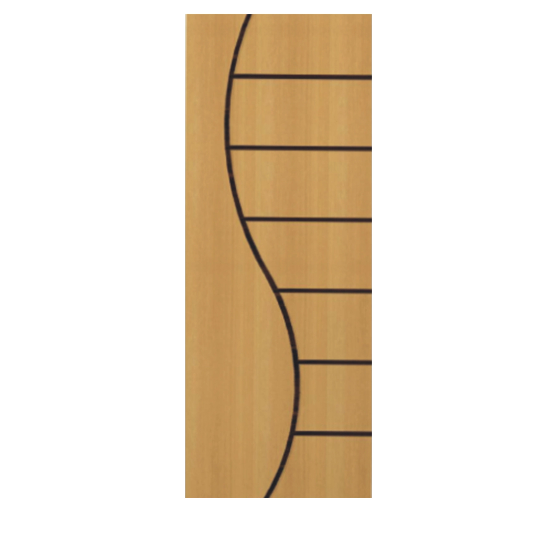 Folha de Porta Madeira de Giro ou Correr Direito|Esquerdo Marrom 210x60cm Sarrafeada Decorada Pinhal Portas