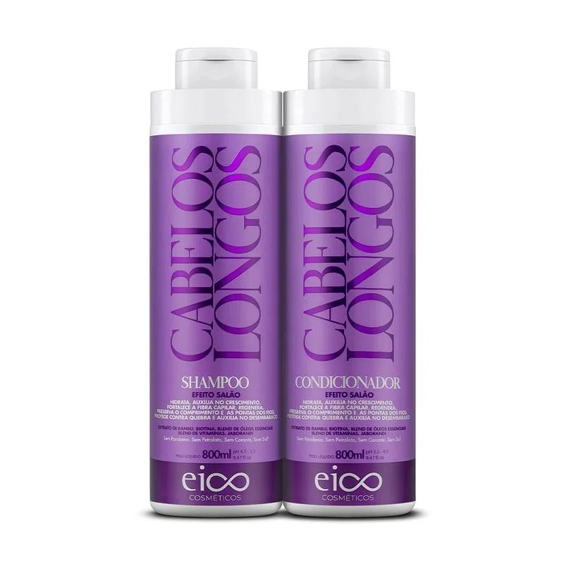 Kit Eico Sh Cond 800ml Cabelos Longos