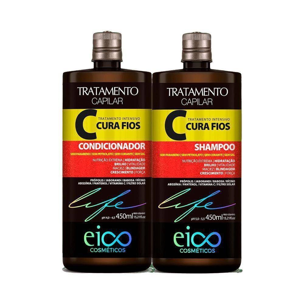 Kit Eico Sh 450ml Condic 450ml Cura Fios Un