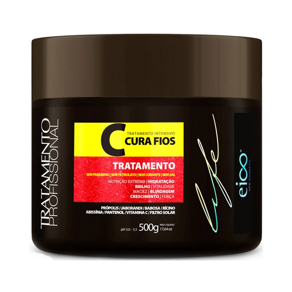 Creme/mascara Tratamento Eico Life Cura Fios 500g