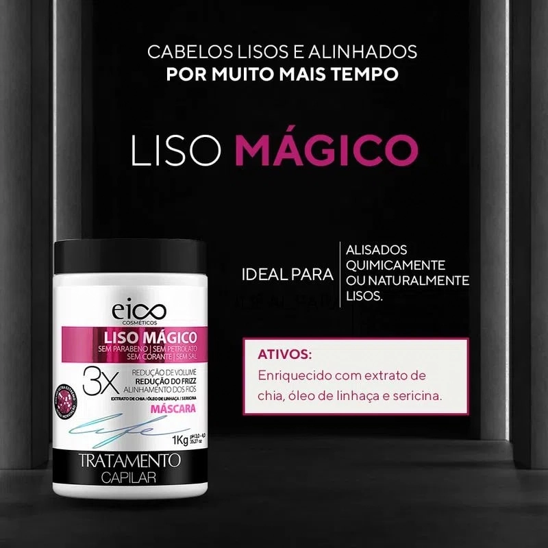 Mascara Eico 1kg Liso Magico